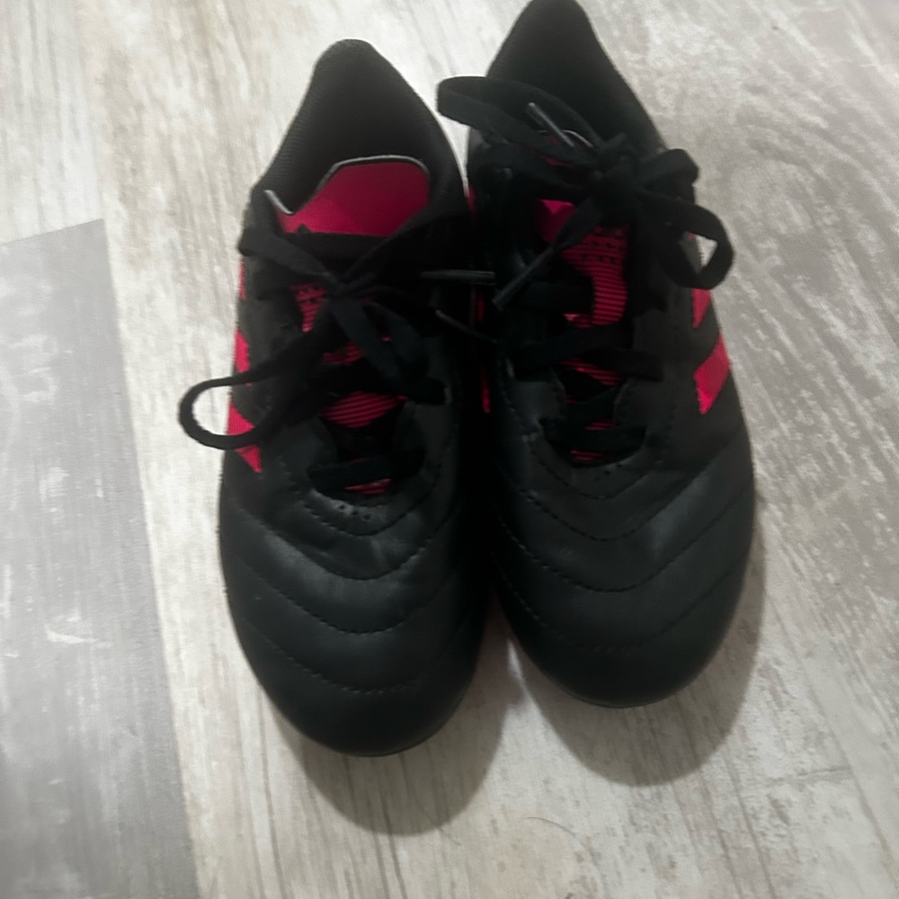 adidas Kids Black and Pink Sneakers